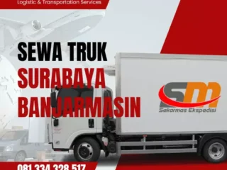 Sewa truk Surabaya Banjarmasin Termurah